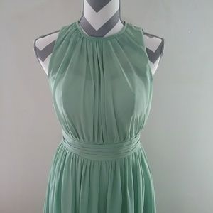 Green halter formal dress size 4